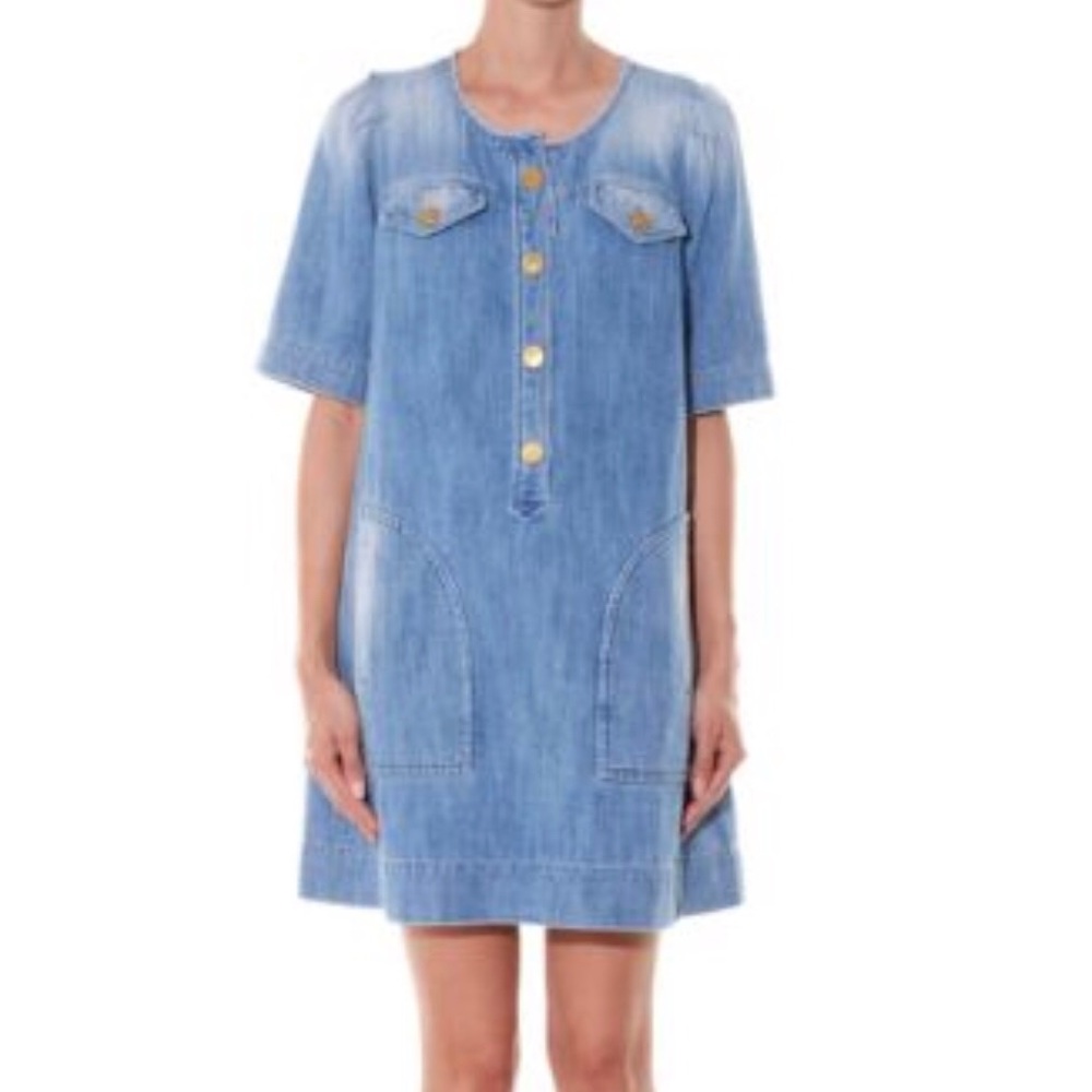 Isabel marant orianne collarless dress